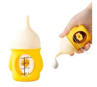 Koyzsen 20ML Kitten Bottle and Puppy Bottles for Nursing, Puppy Bottles for Nursing Puppy Milk, One-Piece Silicone Pacifier, Anti Choking Valve, Capable of High-Temperature Disinfection - Yellow