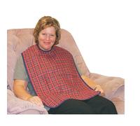 Kozee Komforts Adult Washable Reusable Clothing Protector Bib With Waterproof Backing - Pack Of 3 Large