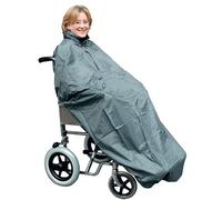 Kozee Komforts Coverall - Waterproof Rain Cover for Adult Wheelchair Users with Concealed Pack-Away Hood and Security Pouch - Stay Dry and Comfortable in Any Weather! - Medium - Maroon