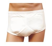 Kozee Komforts Men's Washable Incontinence Pants with Soaker Pad and Waterproof Backer - 650ml Capacity, Comfortable Y-Front Style, Machine Washable - Perfect for Urinary Incontinence and Bladder Leaks - Small