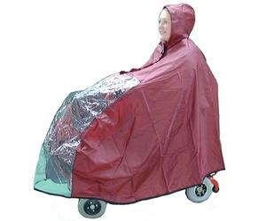 Kozee Komforts Mini Scooter Cape - Ultimate Waterproof Rain Cover for Small Mobility Scooters - Large Viewing Panel, Pack-Away Hood & Back Panel Protection - Fits New Generation Mini-Scooters - Grey
