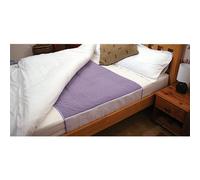 Kozee Komforts Washable Bed Pads - Reusable Incontinence Pads and Bed Protectors for Night Time - Lilac Pads with Moisture-Proof Backing and Stay Dry Top - Double Bed With Tucks 4 Litre Capacity - (Pack Of 3)
