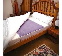 Kozee Komforts Washable Bed Pads - Reusable Incontinence Pads and Bed Protectors for Night Time - Lilac Pads with Moisture-Proof Backing and Stay Dry Top - Single Bed With Tucks 3 Litre Capacity - (Pack Of 1)