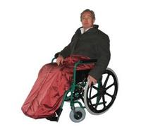 Kozee Komforts Wheelchair Leg Cover - Ultimate Protection and Warmth with Waterproof and Therma-Fleece Lining - Fits All Wheelchairs - Full-Length Zip and Security Pockets - Stay Warm and Comfortable Even on Coldest Days - Medium Size in Blue