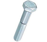 Kozelo 10 Pcs Hex Head Screws Bolts - [3/8"-16x2"] Carbon Steel Grade 5 Hex Tap Hexagon Head Machine Bolts Right Hand External Hex Drive, Blue White