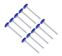 Kozelo 10 Pcs Nylon Garage Door Rollers - [1.8 Inch x 7 Inch Stem] Quiet Sealed Standard Garage Door Wheels for Garage Track 2 Inch Replacement Use, Blue