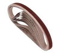 Kozelo 10 Pcs Sanding Belts 13mm x 254mm 320 Grit Aluminum Oxide Abrasive Sandpaper for Belt Sander Metal Grinding Wood Working Weld Rust Removal