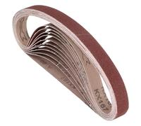 Kozelo 10 Pcs Sanding Belts 19mm x 305mm 80 Grit Aluminum Oxide | Belt Sander Paper for Belt Sander Metal Grinding Wood Working Weld Rust Removal