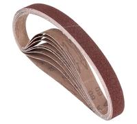 Kozelo 10 Pcs Sanding Belts 30mm x 330mm 60 Grit Aluminum Oxide Abrasive Sandpaper for Belt Sander Metal Grinding Wood Working Weld Rust Removal