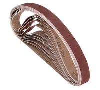 Kozelo 10 Pcs Sanding Belts 30mm x 533mm 100 Grit Aluminum Oxide Abrasive Sandpaper for Belt Sander Metal Grinding Wood Working Weld Rust Removal