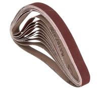 Kozelo 10 Pcs Sanding Belts 30mm x 533mm 150 Grit Aluminum Oxide Abrasive Sandpaper for Belt Sander Metal Grinding Wood Working Weld Rust Removal
