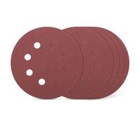 Kozelo 10 Pcs Sanding Disc 8-7/8 Inch 40 Grit 8 Hole Hook and Loop Random Orbital Sandpapers Suitable for Drywall Sander Wood Metal Furniture, Red