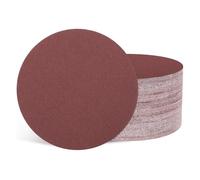 Kozelo 100 Pcs Sanding Discs 25 mm 150 Grit Hook and Loop Random Orbital Sandpapers Suitable for Drywall Sander Wood Metal Furniture, Red