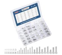 Kozelo 1080pcs Socket Head Cap Screws Bolts Nuts Assortment Kit - [M2/M2.5/M3/M4/M5/M6] 304 Stainless Steel Allen Socket Drive for 3D Printer