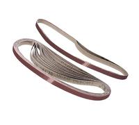 Kozelo 12pcs Sanding Belts - [ 9mm x 533mm, 120 Grit ] Sandpaper Belt Strip Sander Paper for Wood Paint Sanding Metal Polishing