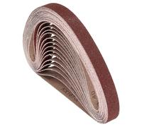 Kozelo 15 Pcs Sanding Belts 30mm x 533mm 40 Grit Aluminum Oxide Abrasive Sandpaper for Belt Sander Metal Grinding Wood Working Weld Rust Removal