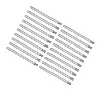 Kozelo 20pcs Diamond Grinding Bit - [3mm Dia 120 Grtis] Ball Head Carving Drill Bits Rotary Tool for Carving Polishing Use | 3mm Round Shank