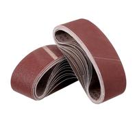 Kozelo 20Pcs Sanding Belts 76mm x 457mm 40/60/80/120/150/240/400 Grit Aluminum Oxide Abrasive Sandpaper for Belt Sander Metal Grinding Wood Working Weld Rust Removal