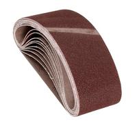 Kozelo 24 Pcs Sanding Belts 100mm x 610mm 80 Grit Aluminum Oxide Abrasive Sandpaper for Belt Sander Metal Grinding Wood Working Weld Rust Removal