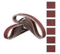 Kozelo 24Pcs Sanding Belts 25mm x 1067mm 60/80/120/180/240/400 Grit Aluminum Oxide Abrasive Sandpaper for Belt Sander Metal Grinding Wood Working Weld Rust Removal