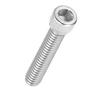 Kozelo 25pcs Socket Head Cap Screws - [1/4"-28 x 1-1/2"] 304 Stainless Steel Allen Socket Drive for Electrical Motor 3D Printing Fan Engine Replacement Use, Silver