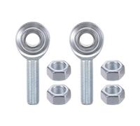 Kozelo 2pcs CM7 Rod End Joint Bearing - [7/16" Bore, 7/16-20 UNF Right Hand Thread] Male Rod End with Jam Nuts, 45# Carbon Steel