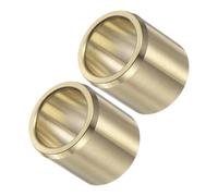 Kozelo 2pcs Flanged Sleeve Bearing - [3/4" x 1" x 1"] Brass Alloy Oilless Bushing for Equipment Machine Use | Gold