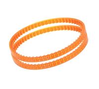 Kozelo 2Pcs MB250 Standard Sewing Machine Motor Belts - [250mm Girth x 4mm Thickness ] Polyurethane Motor Drive V-Belt for Household Electric Sewing Machine Use, Single Tooth, Orange
