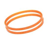 Kozelo 2Pcs MB280 Standard Sewing Machine Motor Belts - [280mm Girth x 4mm Thickness ] Polyurethane Motor Drive V-Belt for Household Electric Sewing Machine Use, Single Tooth, Orange