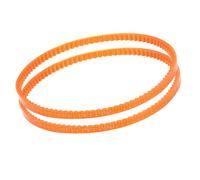 Kozelo 2Pcs MB380 Standard Sewing Machine Motor Belts - [380mm Girth x 4mm Thickness ] Polyurethane Motor Drive V-Belt for Household Electric Sewing Machine Use, Single Tooth, Orange