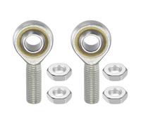 Kozelo 2pcs SA16TK M16 Rod End Joint Bearing - [16mm Bore, M16x2 Male Right Hand Thread] Male Rod End with Jam Nuts, 45# Carbon Steel