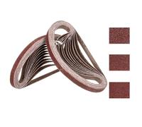 Kozelo 30 Pcs Sanding Belts 10mm x 330mm 120/150/240 Grit Aluminum Oxide Abrasive Sandpaper for Belt Sander Metal Grinding Wood Working Weld Rust Removal