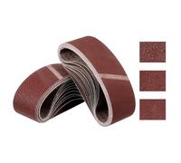 Kozelo 30 Pcs Sanding Belts 76mm x 457mm 40/80/120 Grit Aluminum Oxide Abrasive Sandpaper for Belt Sander Metal Grinding Wood Working Weld Rust Removal