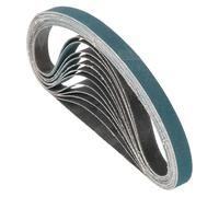 Kozelo 32 Pack Sanding Belts 13mm x 457mm 240 Grit Zirconia Abrasive Belt Sander Paper for Belt Sander Metal Grinding Wood Working Weld Rust Removal