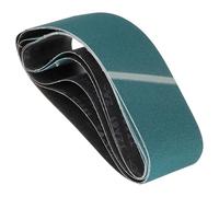 Kozelo 4 Pack Sanding Belt, 6 x 48 Inch 40/60/80/120 Grits Zirconia Abrasive Belt Sander Paper Suitable for Belt Sander Metal Grinding Wood Working and Weld Rust Removal