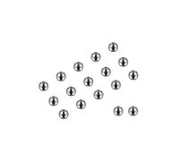 Kozelo 40pcs Stainless Steel Round Beads - [4mm] Smooth Rondelle Loose Spacers Beads for DIY Crafts, Silver Tone