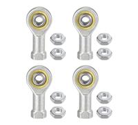 Kozelo 4pcs SI5T/K M5 Rod End Joint Bearing - [5mm Bore, M5x0.8 Female Right Hand Thread] Female Rod End with Jam Nuts, 45# Carbon Steel