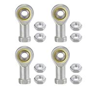 Kozelo 4pcs SI8T/K M8 Rod End Joint Bearing - [8mm Bore, M8x1.25 Female Right Hand Thread] Female Rod End with Jam Nuts, 45# Carbon Steel