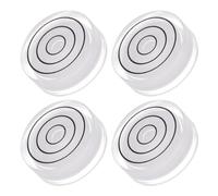 Kozelo 4pcs Small Circular Bubble Spirit Levels - [32mm Diameter 12mm Thickness] Mini Round RV Bullseye Level Leveling Tools for Travel Trailer Turntable Camera, White