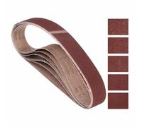 Kozelo 5 Pcs Sanding Belts 50mm x 1067mm 60/80/120/240/400 Grit Aluminum Oxide Abrasive Sandpaper for Belt Sander Metal Grinding Wood Working Weld Rust Removal Deburring