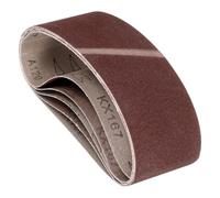Kozelo 5 Pcs Sanding Belts 64mm x 356mm 120 Grit Aluminum Oxide Abrasive Sandpaper for Belt Sander Metal Grinding Wood Working Weld Rust Removal