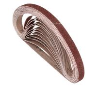 Kozelo 50 Pcs Sanding Belts 13mm x 457mm 80 Grit Aluminum Oxide Abrasive Sandpaper for Belt Sander Metal Grinding Wood Working Weld Rust Removal