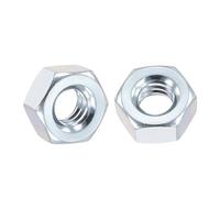 Kozelo 50pcs Hex Nuts - [1/4"-20] Carbon Steel Grade 8 Hardware Nuts for Mechanical Repair & Assembly, Standard Inch Coarse Thread Nut, Zinc Plated, ASME/ANSI B 18.2.2