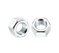 Kozelo 50pcs Hex Nuts - [3/8"-16] Carbon Steel Grade 8 Hardware Nuts for Mechanical Repair & Assembly, Standard Inch Coarse Thread Nut, Zinc Plated, ASME/ANSI B 18.2.2