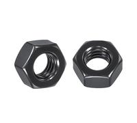 Kozelo 50pcs Hex Nuts - [5/16"-18] 304 Stainless Steel 18-8 (A2-70) Hardware Nuts for Mechanical Repair & Assembly, Standard Inch Coarse Thread Nut, Black Oxide Finish, Black