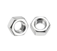 Kozelo 50pcs Hex Nuts - [5/16"-18] 304 Stainless Steel 18-8 (A2-70) Hardware Nuts for Mechanical Repair & Assembly, Standard Inch Coarse Thread Nut, Bright Finish, Silver