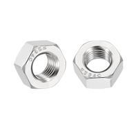 Kozelo 50pcs Hex Nuts - [5/16"-24] 304 Stainless Steel 18-8 (A2-70) Hardware Nuts for Mechanical Repair & Assembly, Standard Inch Fine Thread Nut, Bright Finish, Silver