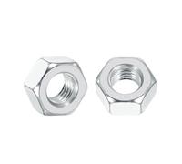 Kozelo 50pcs Hex Nuts - [7/16"-14] Carbon Steel Grade 8 Hardware Nuts for Mechanical Repair & Assembly, Standard Inch Coarse Thread Nut, Blue-white, ASME/ANSI B 18.2.2