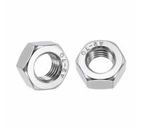 Kozelo 50pcs Hex Nuts - [M12-1.75] 304 Stainless Steel 18-8 (A2-70) Hardware Nuts for Mechanical Repair & Assembly, Standard Metric Coarse Thread Nut, Bright Finish, Silver