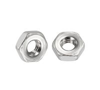 Kozelo 50pcs Hex Nuts - [M2-0.4] 304 Stainless Steel 18-8 (A2-70) Hardware Nuts for Mechanical Repair & Assembly, Standard Metric Coarse Thread Nut, Bright Finish, Silver